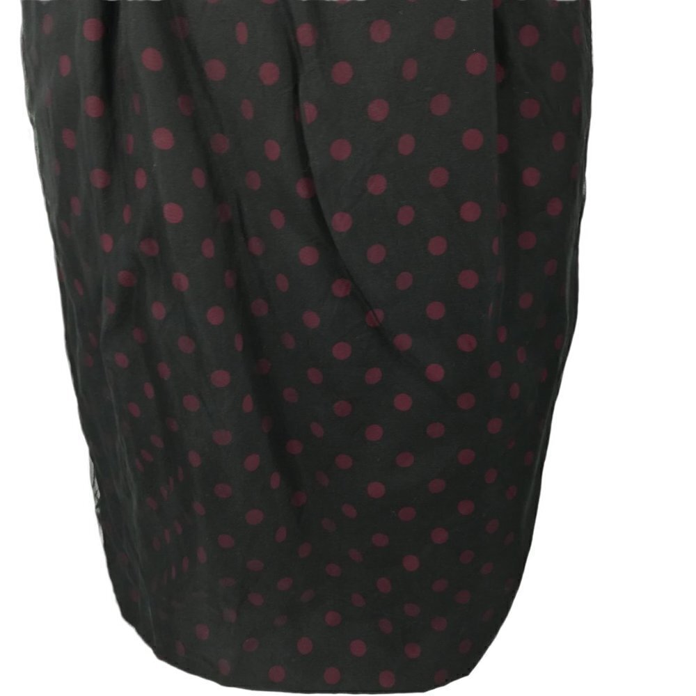 White House Black Market Polka Dot Strapless Party Dress Size 2 WHBM Silk LBD - Picture 4 of 12